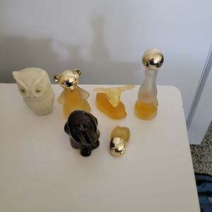 Gold and Brown Animal Figurine Set